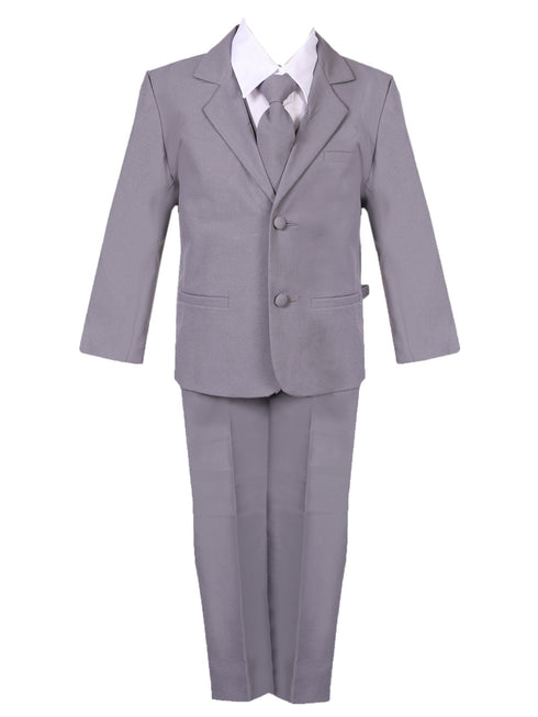 Rain Kids Boys Straight-Cut 5-Piece Special Occasion Suit Set, Sizes 2T-20 - SophiasStyle.com